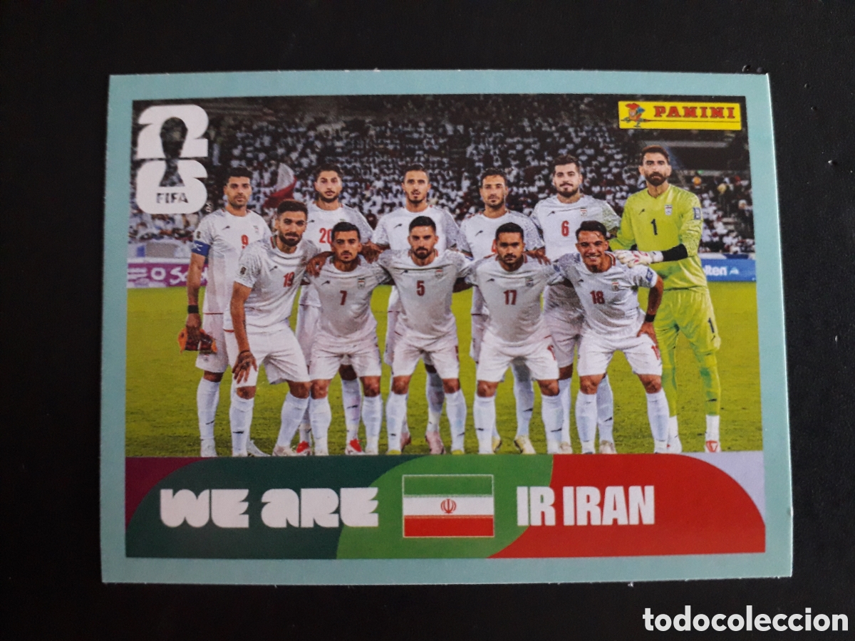 Cromos de F&uacute;tbol: EQUIPO IR&Aacute;N IRN 13 MUNDIAL F&Uacute;TBOL 2026 FIFA WORLD CUP PANINI SIN PEGAR PEDIDO M&Iacute;NIMO 3&euro;