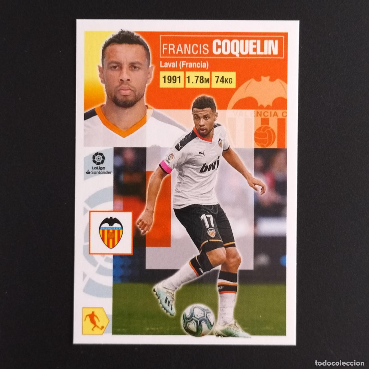 Cromos de F&uacute;tbol: N&ordm; 10 COQUELIN VALENCIA CROMOS LALIGA SANTANDER ESTE 2020 2021 20 21 LIGA PANINI