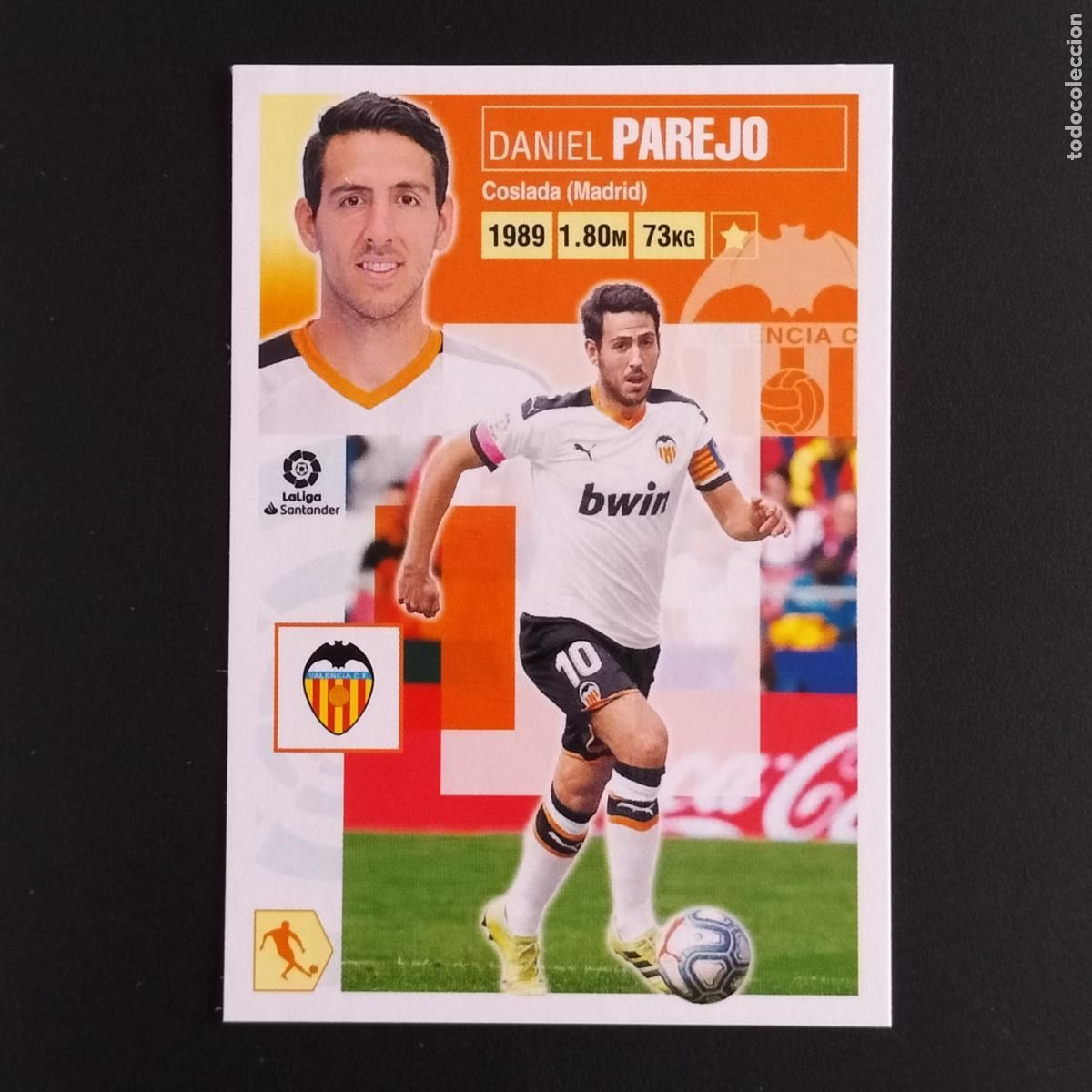 Cromos de F&uacute;tbol: N&ordm; 13 PAREJO VALENCIA CROMOS LALIGA SANTANDER ESTE 2020 2021 20 21 LIGA PANINI