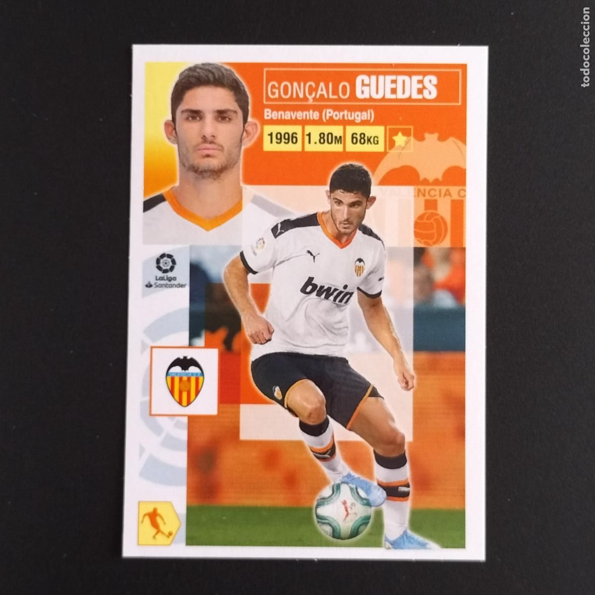 Cromos de F&uacute;tbol: N&ordm; 14 GUEDES VALENCIA CROMOS LALIGA SANTANDER ESTE 2020 2021 20 21 LIGA PANINI