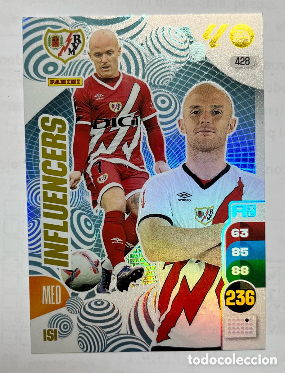 Cromos de F&uacute;tbol: 428 ISI INFLUENCERS RAYO VALLECANO 2024 2025 ADRENALYN XL 24 25 PANINI
