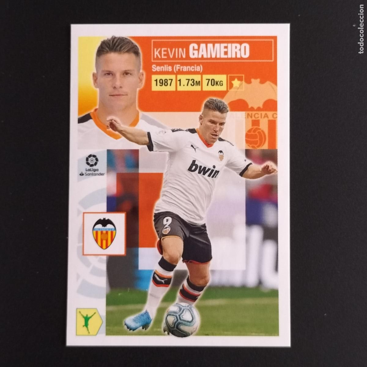 Cromos de F&uacute;tbol: N&ordm; 16 A GAMEIRO VALENCIA CROMOS LALIGA SANTANDER ESTE 2020 2021 20 21 LIGA PANINI