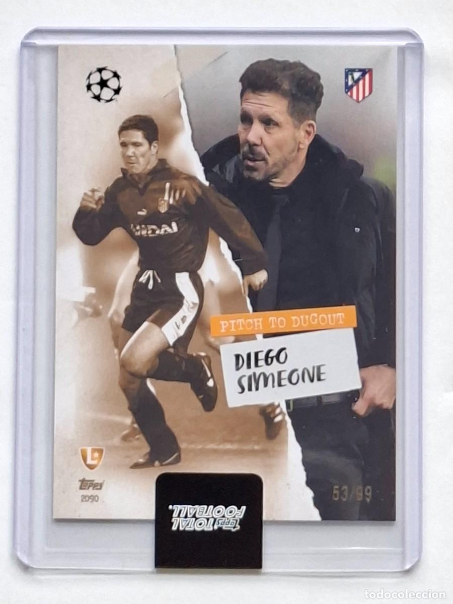 Cromos de F&uacute;tbol: Numerada 53/99 Legend Pitch to Dugout DIEGO SIMEONE (Atl&eacute;tico Madrid) - TOPPS Total Football 2025-26