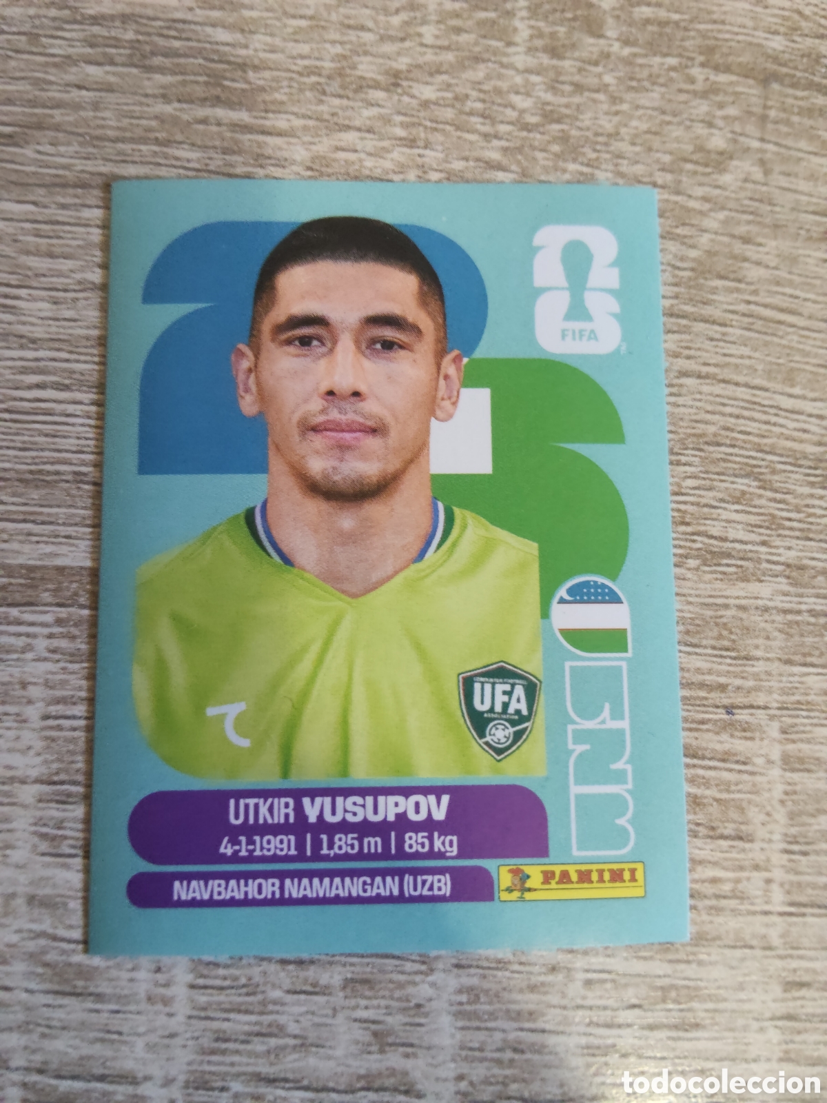 Cromos de F&uacute;tbol: Panini mundial 2026 UZB 2 Utkir Yusupov Uzbekist&aacute;n