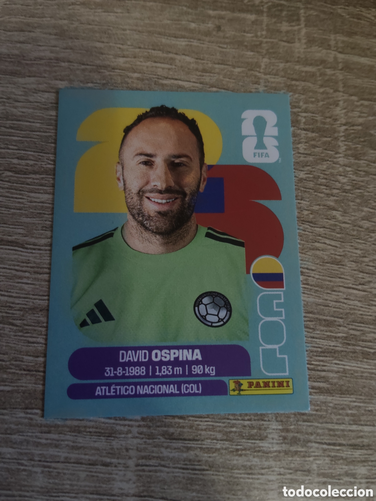 Cromos de F&uacute;tbol: Panini mundial 2026 COL 3 David Ospina Colombia
