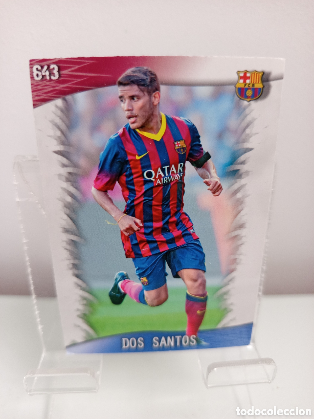 Cartes &agrave; collectionner de Football: ❇️ CROMO ⚽ DOS SANTOS BARCELONA 643 FICHAS LIGA QUIZ 2014 13 14 2013 MUNDICROMO ❇️