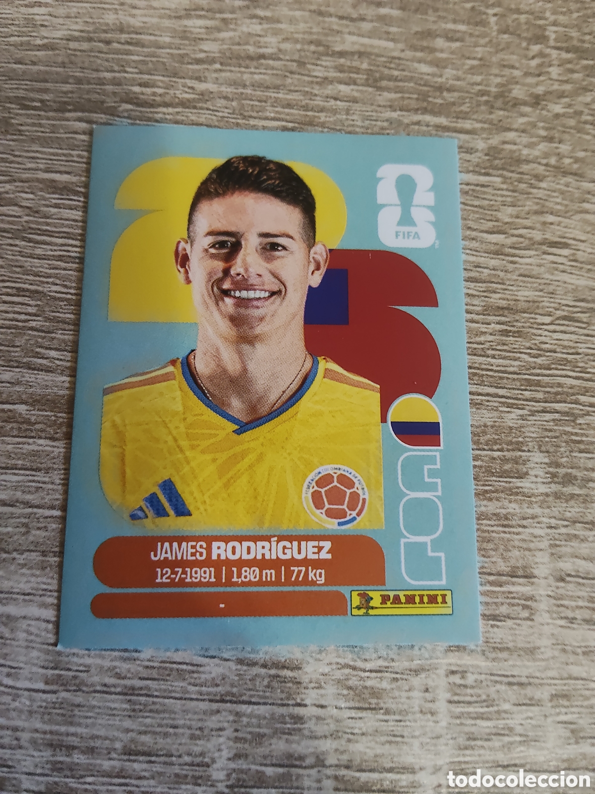 Cromos de F&uacute;tbol: Panini mundial 2026 COL 14 James Rodr&iacute;guez Colombia