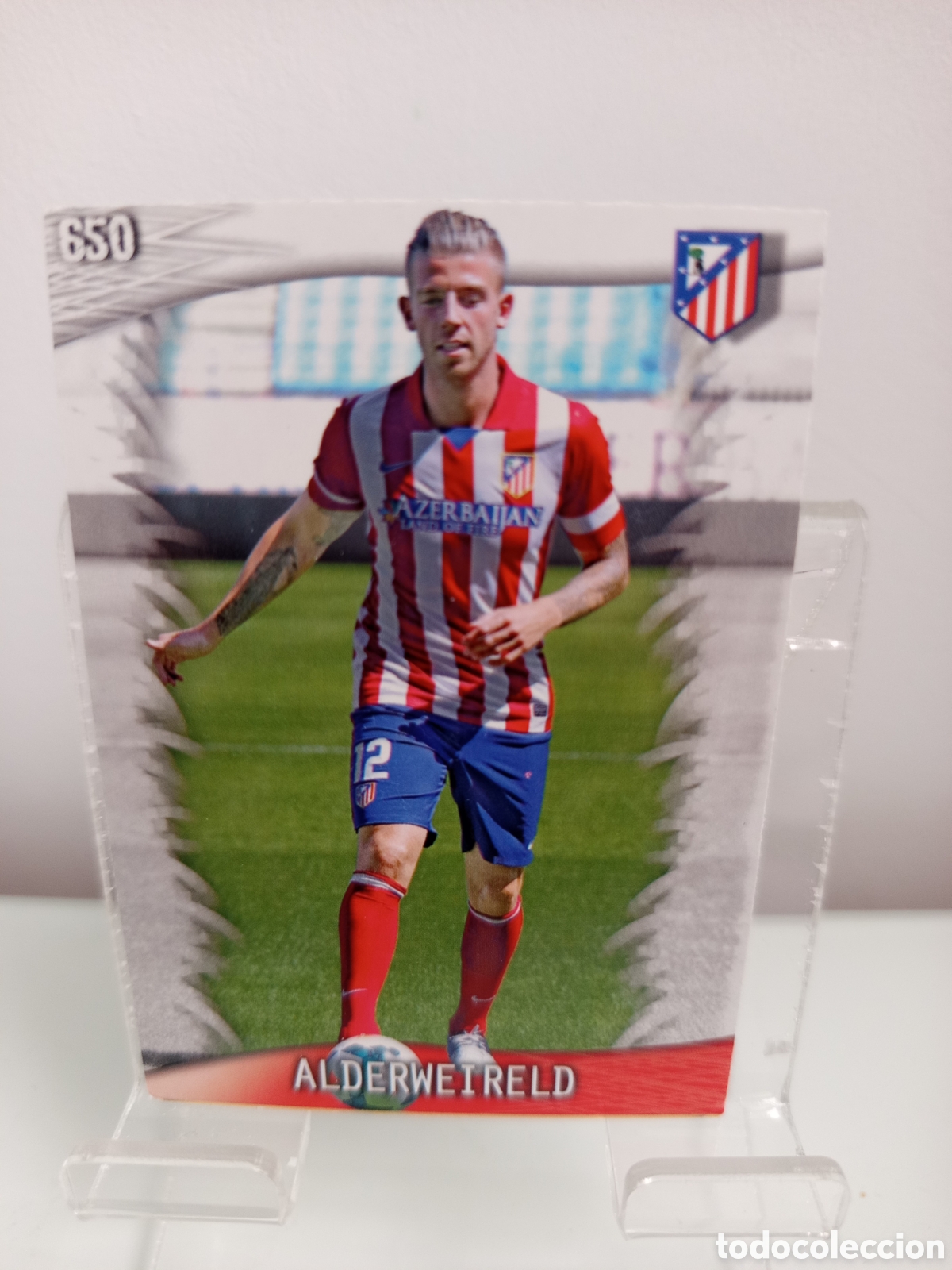 Figurine di Calcio: ❇️ CROMO ⚽ ALDERWEIRELD ATL&Eacute;TICO DE MADRID 650 FICHAS LIGA QUIZ 2014 13 14 2013 MUNDICROMO ❇️