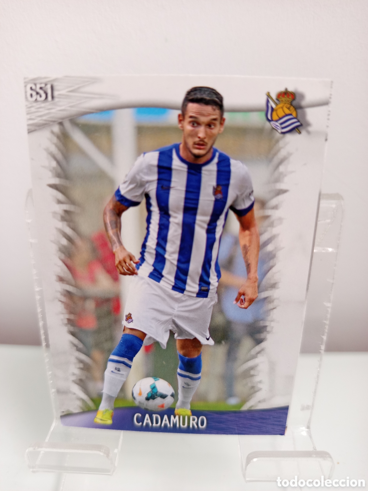Figurine di Calcio: ❇️ CROMO ⚽ CADAMURO REAL SOCIEDAD 651 FICHAS LIGA QUIZ 2014 13 14 2013 MUNDICROMO ❇️