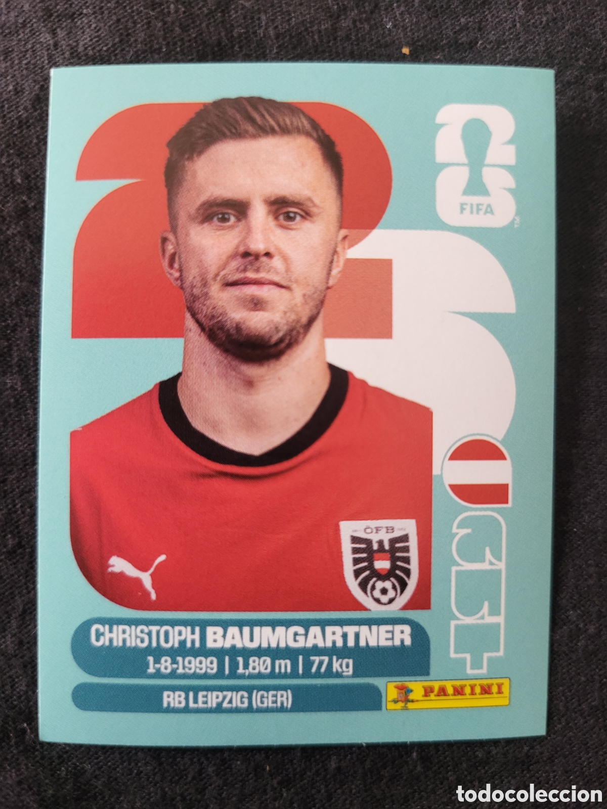 Cromos de F&uacute;tbol: AUT 18 Christoph Baumgartner [Sticker] / FIFA World Cup 2026