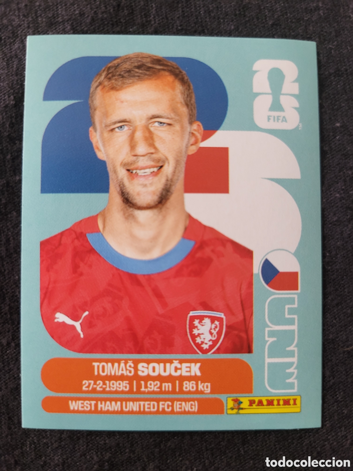 Cromos de F&uacute;tbol: CZE 12 Tomas Soucek [Sticker] / FIFA World Cup 2026