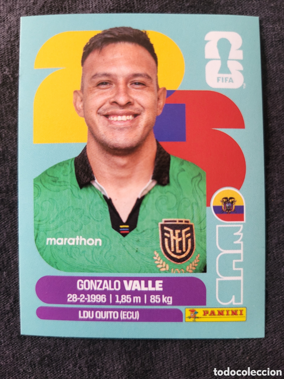 Cromos de F&uacute;tbol: ECU 3 Gonzalo Valle [Sticker] / FIFA World Cup 2026