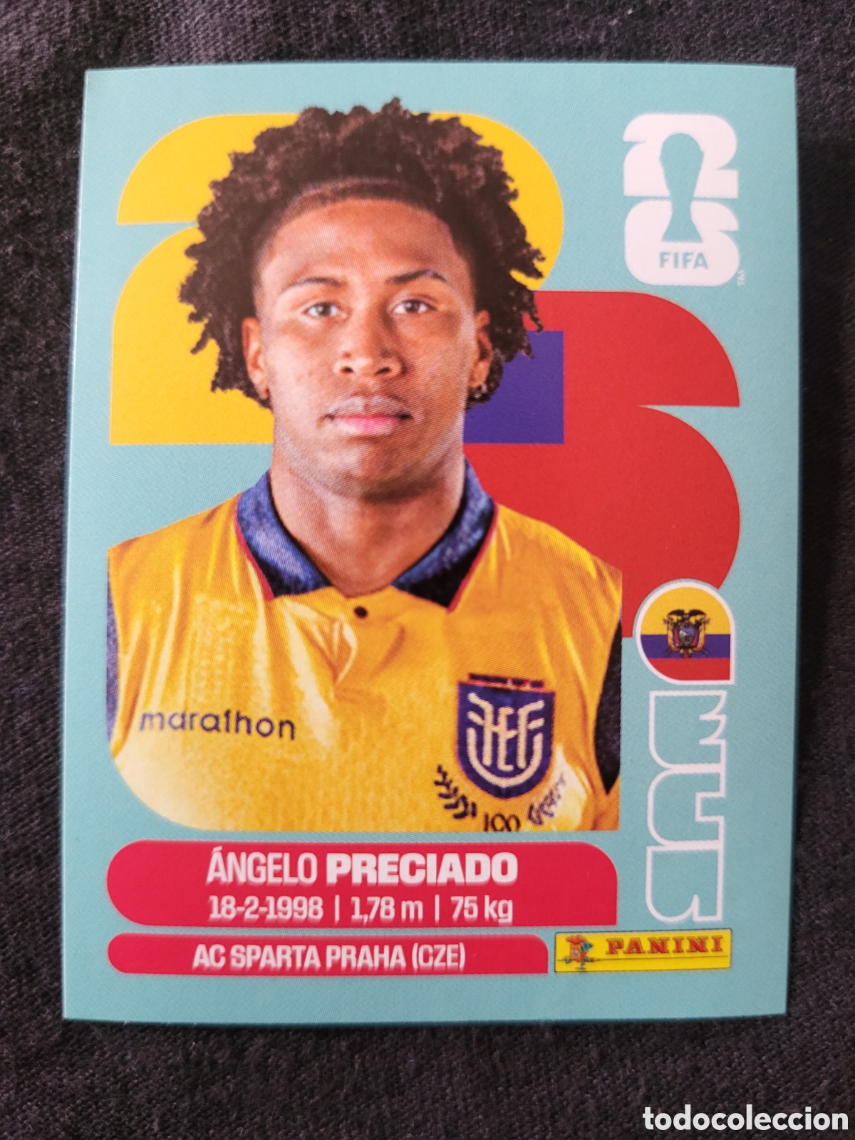 Cromos de F&uacute;tbol: ECU 7 Angelo Preciado [Sticker] / FIFA World Cup 2026