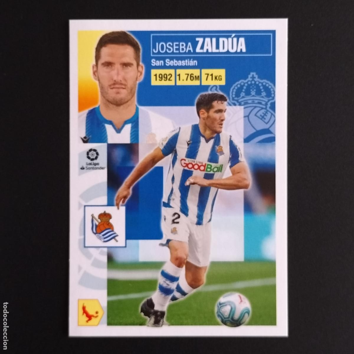 Cromos de F&uacute;tbol: N&ordm; 4 ZALDUA REAL SOCIEDAD CROMOS LALIGA SANTANDER ESTE 2020 2021 20 21 LIGA PANINI