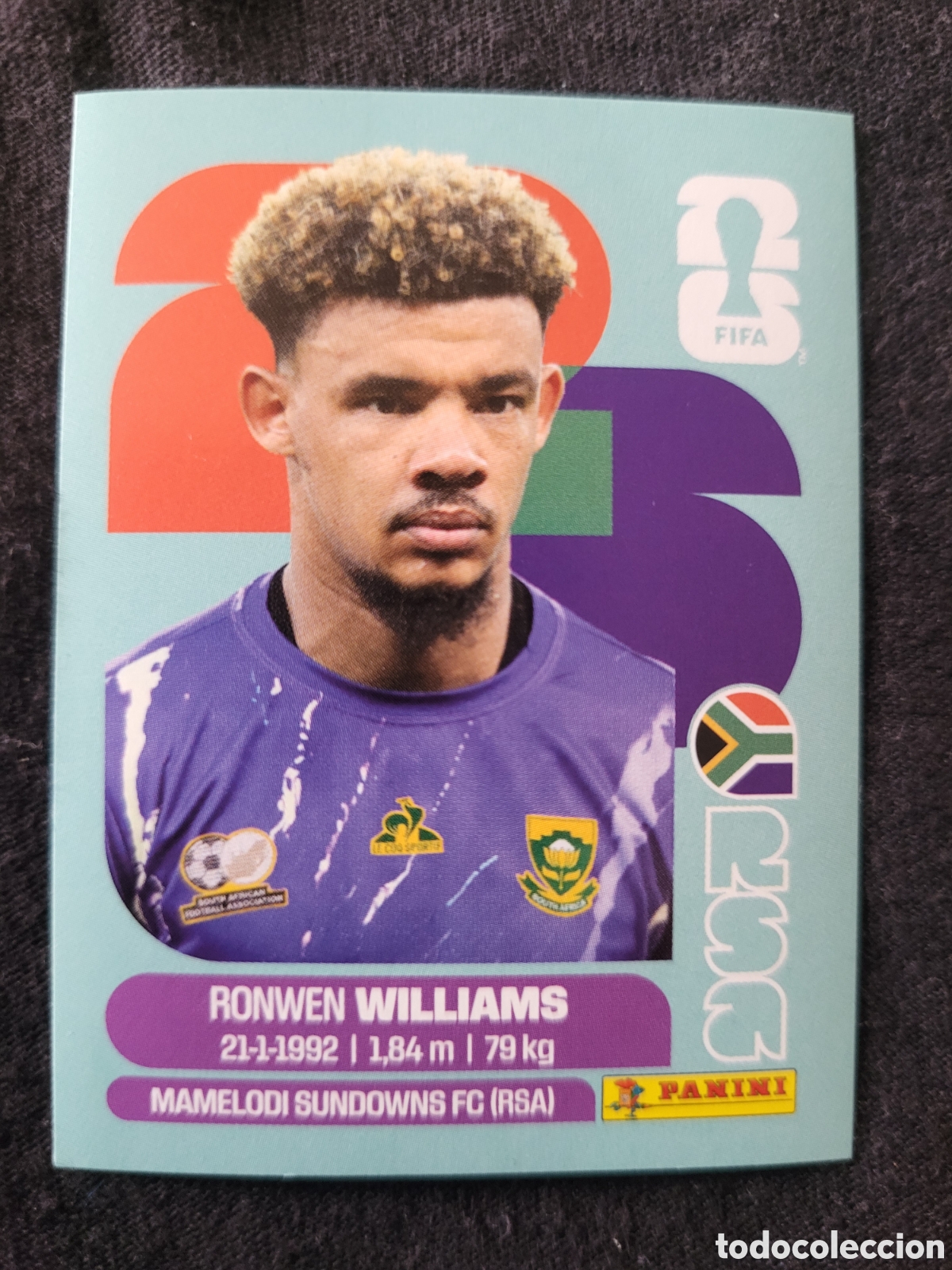 Cromos de F&uacute;tbol: RSA 2 Ronwen Williams [Sticker] / FIFA World Cup 2026