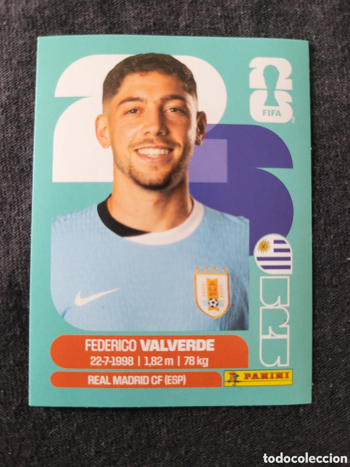 Cromos de F&uacute;tbol: URU 10 Federico Valverde [Sticker] / FIFA World Cup 2026