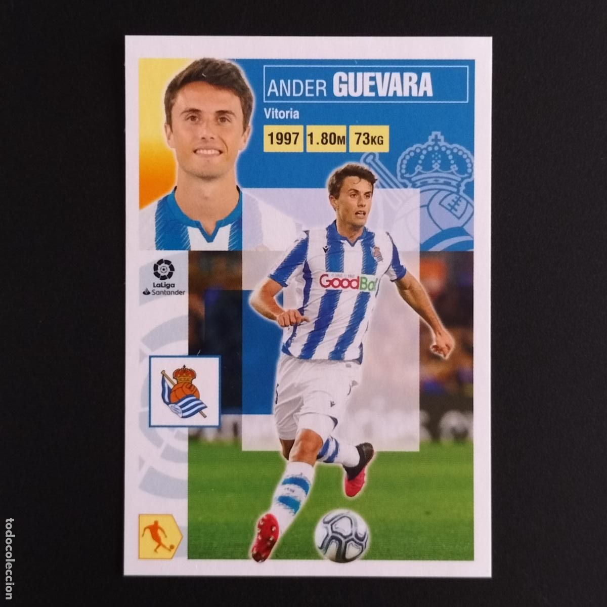 Cromos de F&uacute;tbol: N&ordm; 12 A ANDER GUEVARA REAL SOCIEDAD CROMOS LALIGA SANTANDER ESTE 2020 2021 20 21 LIGA PANINI