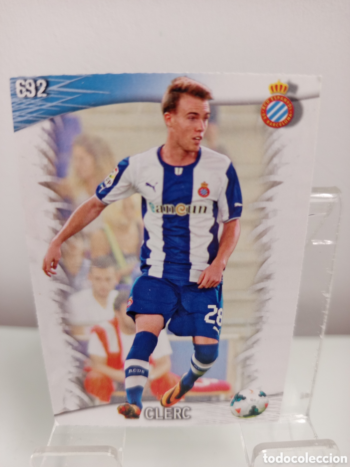 Cromos de Futebol: ❇️ CROMO ⚽ CLERC ESPA&Ntilde;OL 692 FICHAS LIGA QUIZ GAME 2014 13 14 2013 MUNDICROMO ❇️
