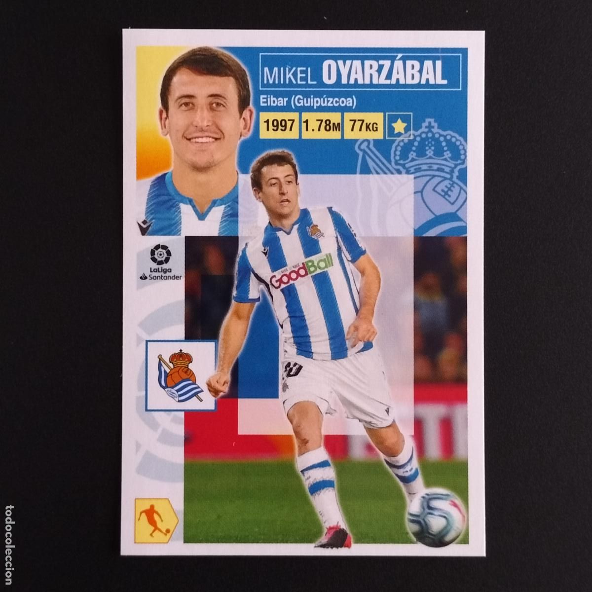 Football Stickers: N&ordm; 13 MIKEL OYARZABAL REAL SOCIEDAD CROMOS LALIGA SANTANDER ESTE 2020 2021 20 21 LIGA PANINI