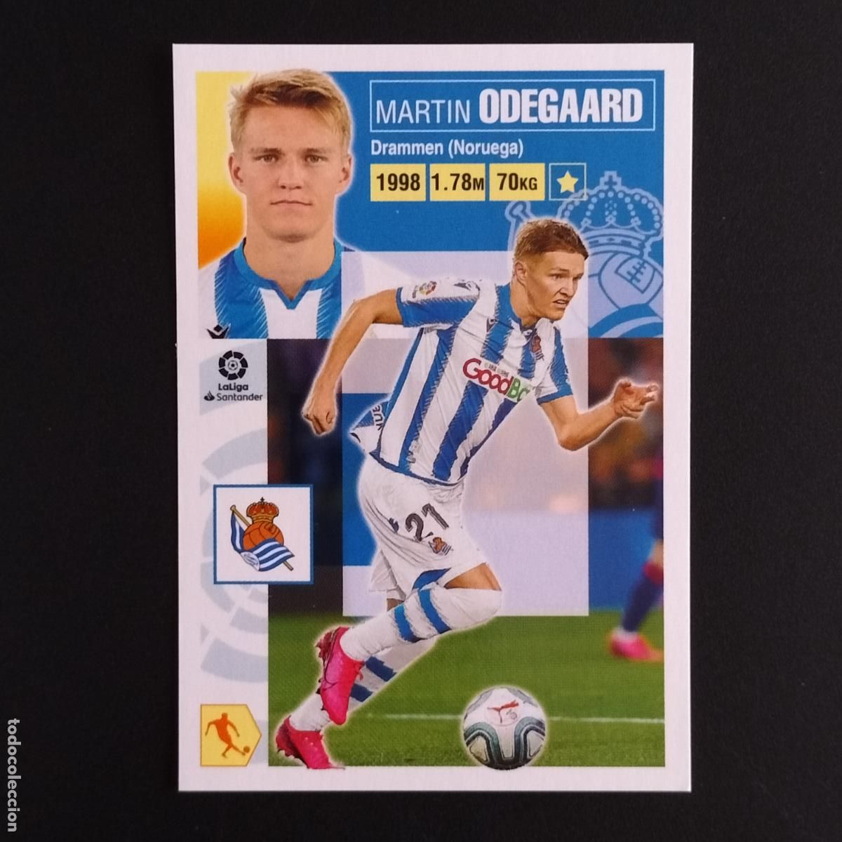 Cromos de F&uacute;tbol: N&ordm; 14 ODEGAARD REAL SOCIEDAD CROMOS LALIGA SANTANDER ESTE 2020 2021 20 21 LIGA PANINI