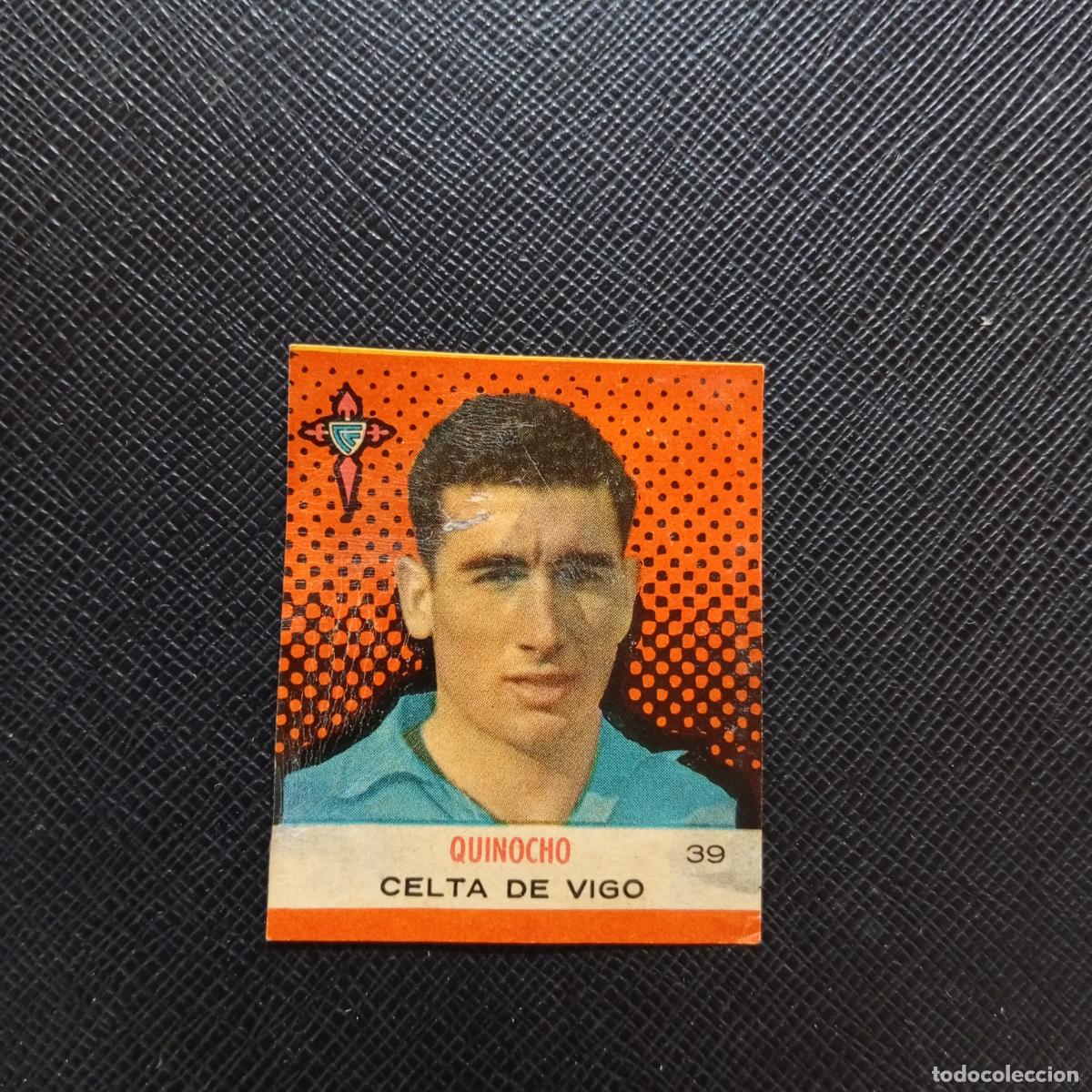 Cromos de F&uacute;tbol: 39 QUINOCHO CELTA BRUGUERA CAMPEONES 1957 1958 CROMO FUTBOL 57 58 - DESPEGADO - A45 PG29