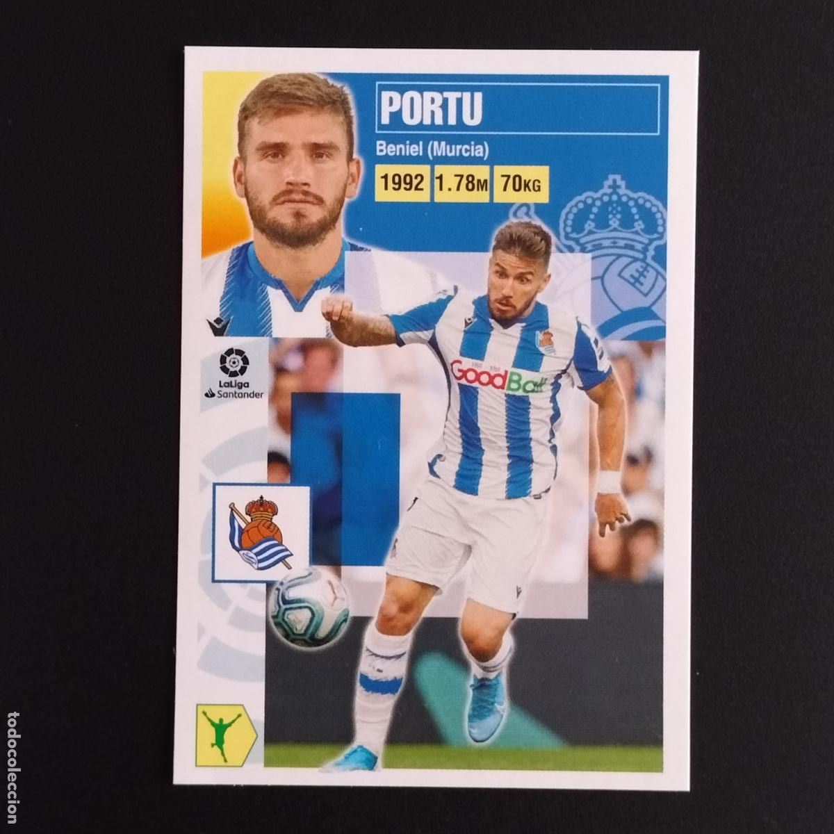 Cromos de F&uacute;tbol: N&ordm; 15 PORTU REAL SOCIEDAD CROMOS LALIGA SANTANDER ESTE 2020 2021 20 21 LIGA PANINI
