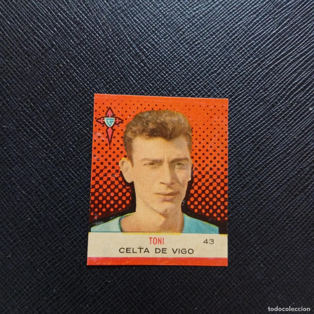Cromos de F&uacute;tbol: 43 TONI CELTA BRUGUERA CAMPEONES 1957 1958 CROMO FUTBOL 57 58 - DESPEGADO - A45 PG29