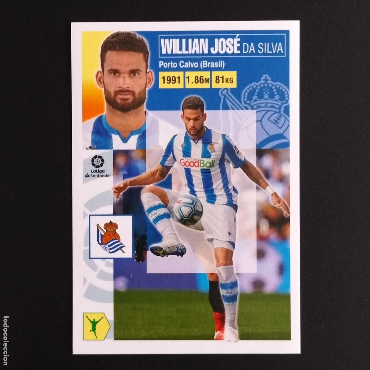 Cromos de F&uacute;tbol: N&ordm; 16 A WILLIAN JOS&Eacute; REAL SOCIEDAD CROMOS LALIGA SANTANDER ESTE 2020 2021 20 21 LIGA PANINI