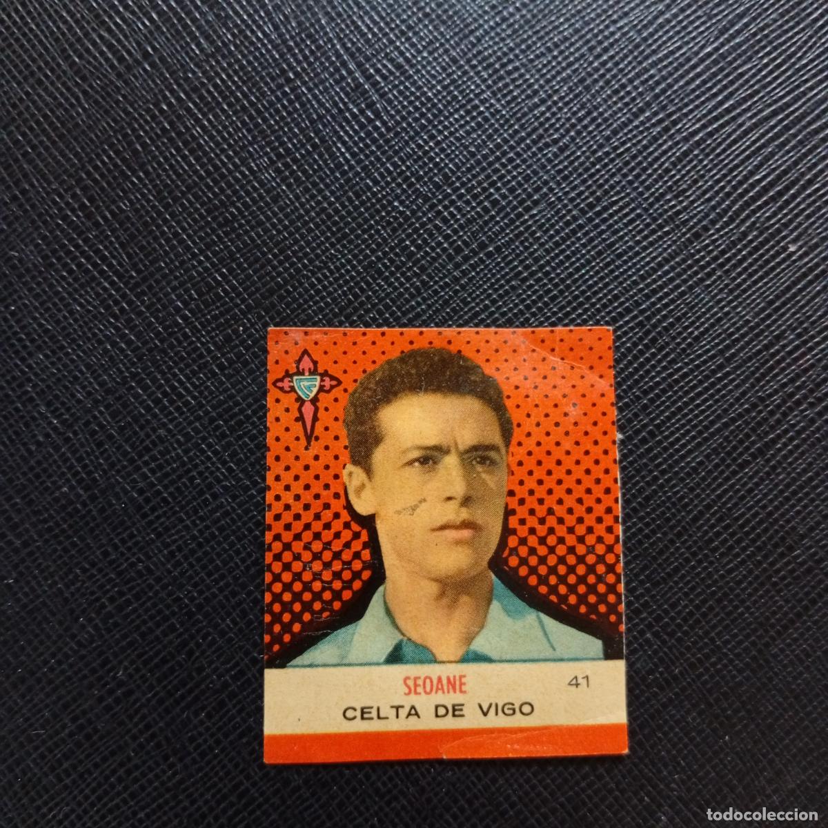 Cromos de F&uacute;tbol: 44 SEOANE CELTA BRUGUERA CAMPEONES 1957 1958 CROMO FUTBOL 57 58 - DESPEGADO - A45 PG29