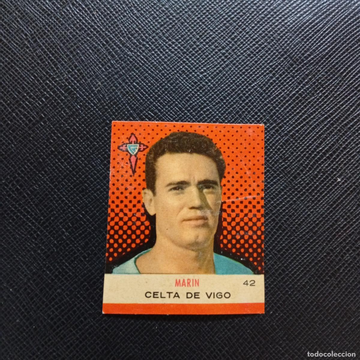 Cromos de F&uacute;tbol: 42 MARIN CELTA BRUGUERA CAMPEONES 1957 1958 CROMO FUTBOL 57 58 - DESPEGADO - A45 PG30