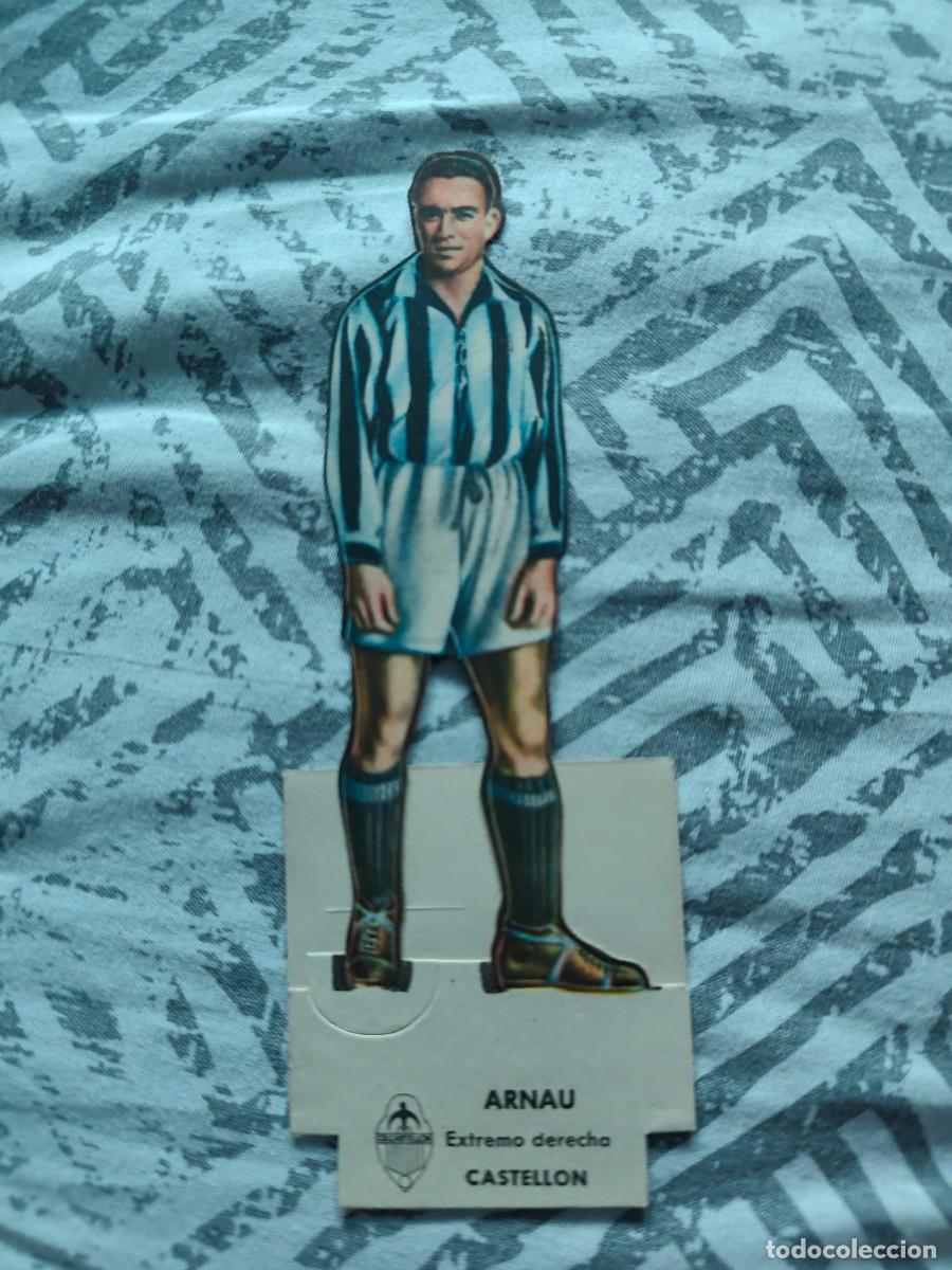Cromos de F&uacute;tbol: Cromo troquelado 14 cm. Arnau Castell&oacute;n