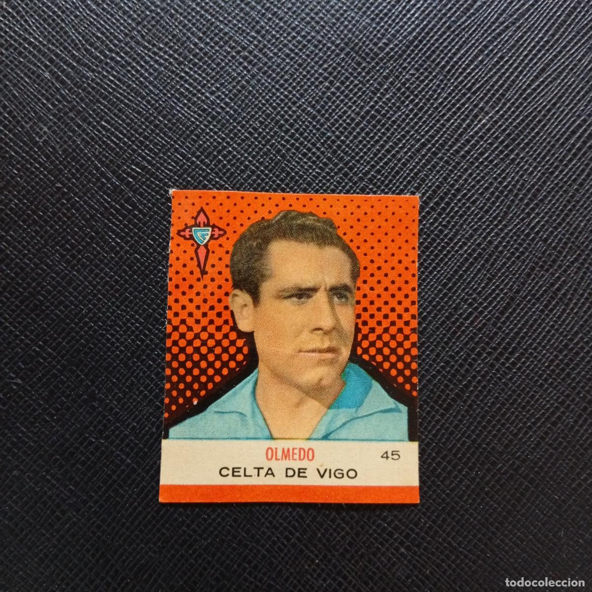 Cromos de F&uacute;tbol: 45 OLMEDO CELTA BRUGUERA CAMPEONES 1957 1958 CROMO FUTBOL 57 58 - DESPEGADO - A45 PG30