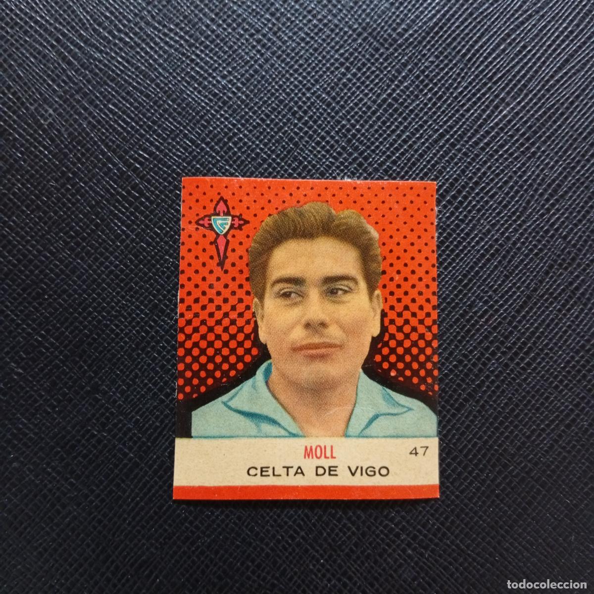 Cromos de F&uacute;tbol: 47 MOLL CELTA BRUGUERA CAMPEONES 1957 1958 CROMO FUTBOL 57 58 - DESPEGADO - A45 PG30