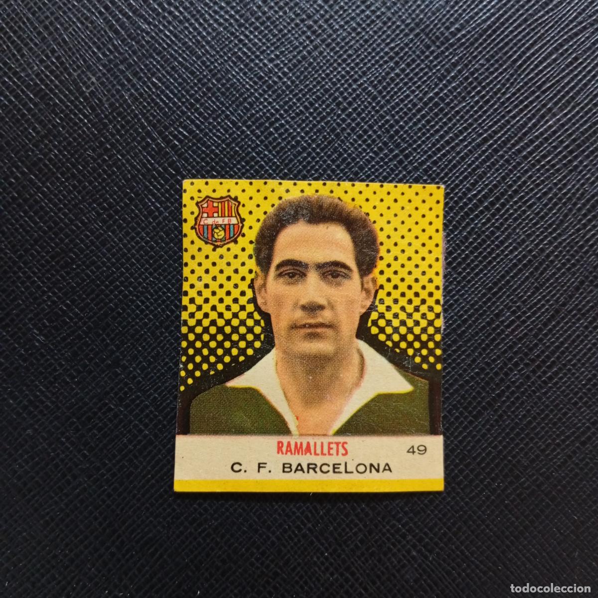 Cromos de F&uacute;tbol: 49 RAMALLETS BARCELONA BRUGUERA CAMPEONES 1957 1958 CROMO FUTBOL 57 58 - DESPEGADO - A45 PG30