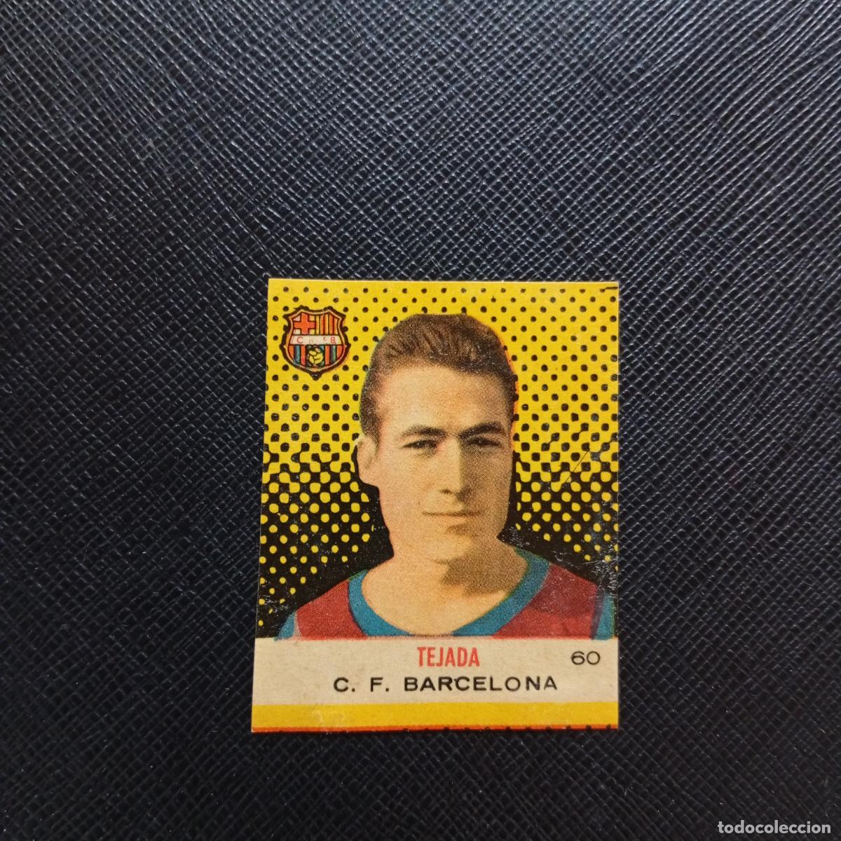 Cromos de F&uacute;tbol: 60 TEJADA BARCELONA BRUGUERA CAMPEONES 1957 1958 CROMO FUTBOL 57 58 - DESPEGADO - A45 PG35