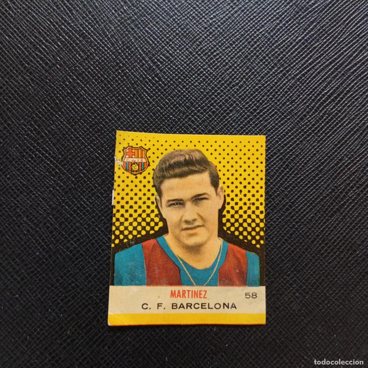 Cromos de F&uacute;tbol: 58 MARTINEZ BARCELONA BRUGUERA CAMPEONES 1957 1958 CROMO FUTBOL 57 58 - DESPEGADO - A45 PG35