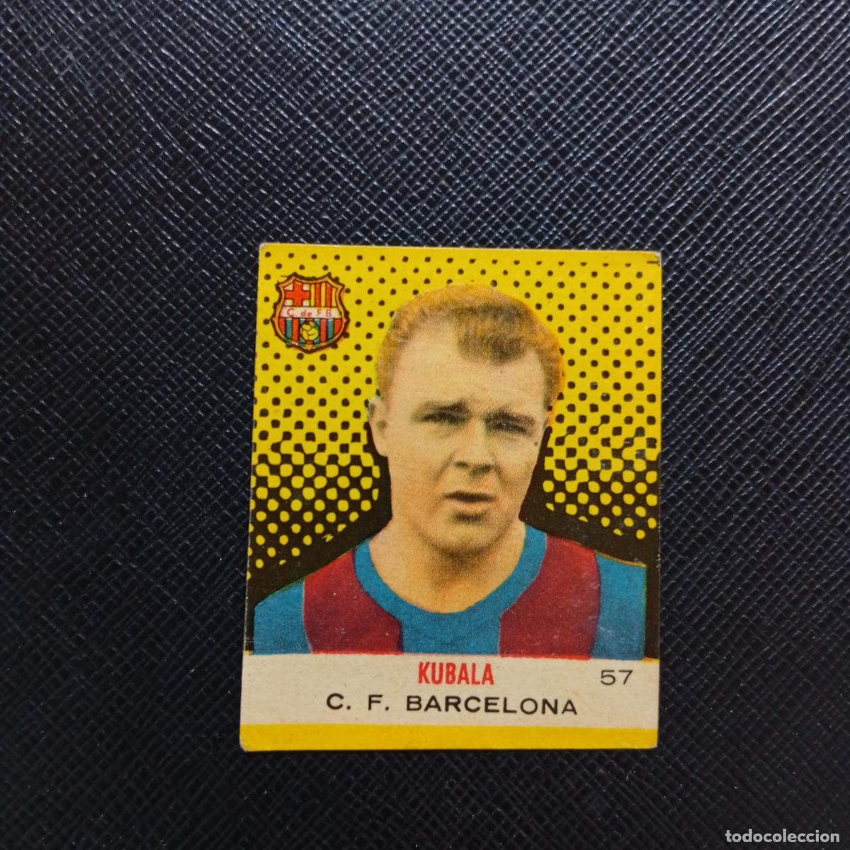 Cromos de F&uacute;tbol: 57 KUBALA BARCELONA BRUGUERA CAMPEONES 1957 1958 CROMO FUTBOL 57 58 - DESPEGADO - A45 PG35