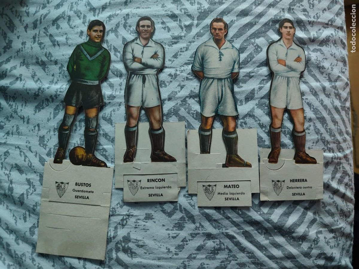 Cromos de F&uacute;tbol: CROMO TROQUELADO Bustos Rinc&oacute;n Mateo Herrera Sevilla 1944-45