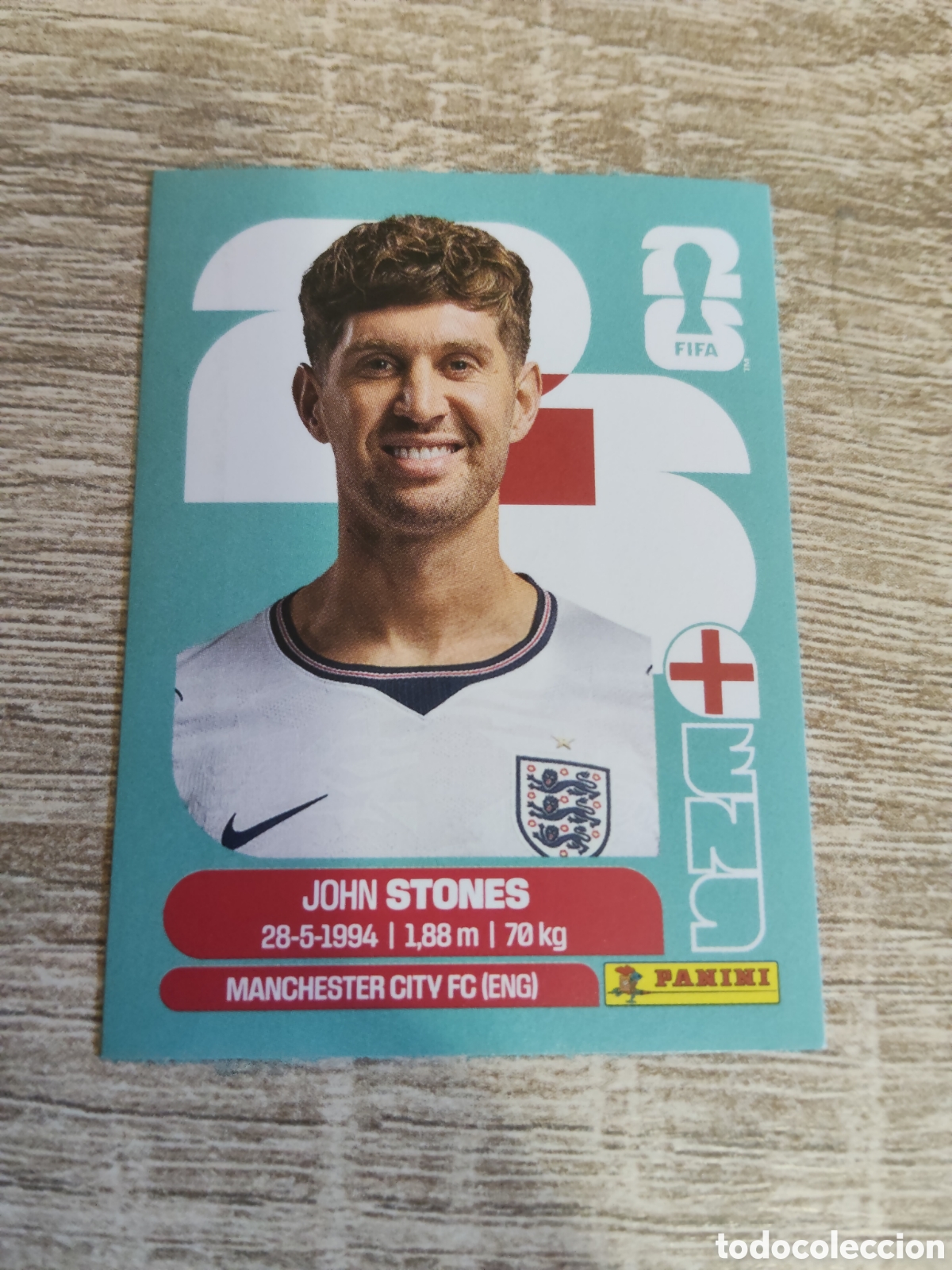 Cromos de F&uacute;tbol: Panini mundial 2026 ENG 3 John Stones Inglaterra