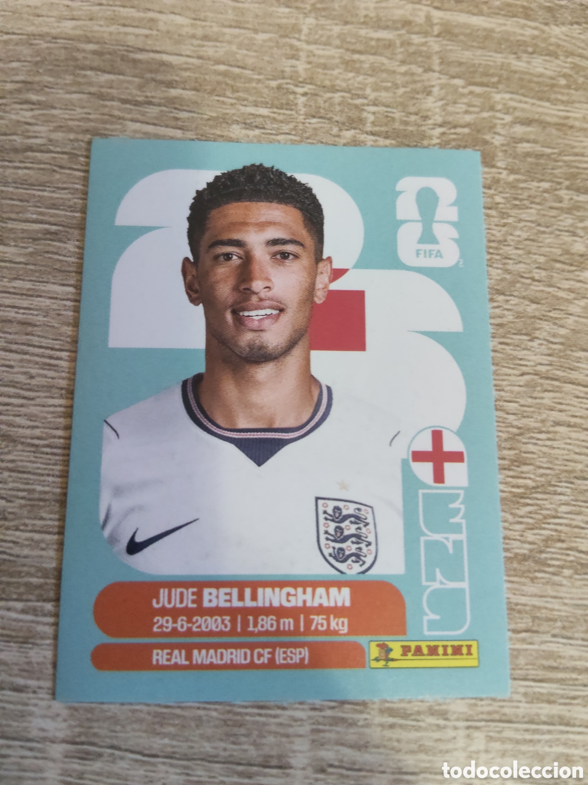 Cromos de F&uacute;tbol: Panini mundial 2026 ENG 11 Jude Bellingham Inglaterra