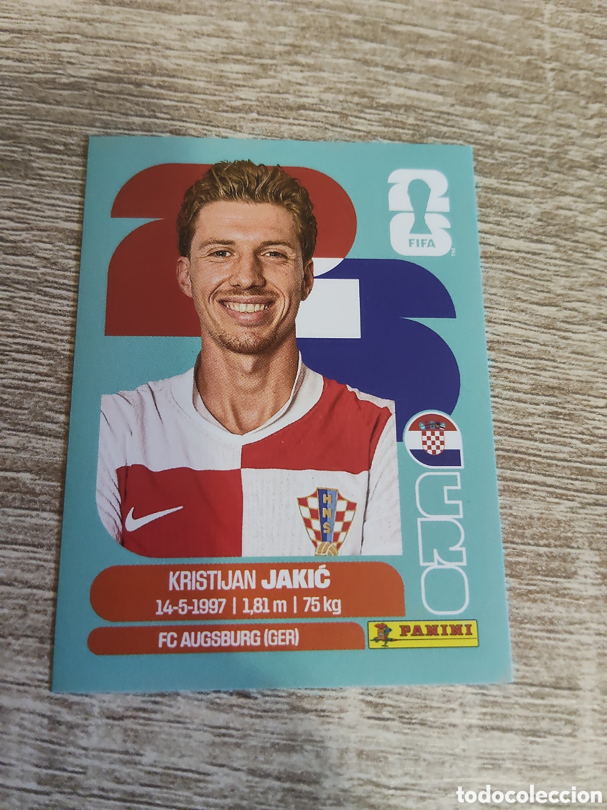 Cromos de F&uacute;tbol: Panini mundial 2026 CRI 8 Kristijan Jakic Croacia