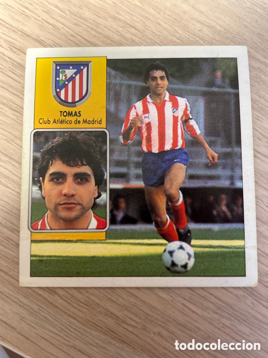 Cromos de F&uacute;tbol: TOM&Aacute;S ATL&Eacute;TICO MADRID LIGA ESTE 1992 1993 92 93 NUNCA PEGADO SIN PEGAR