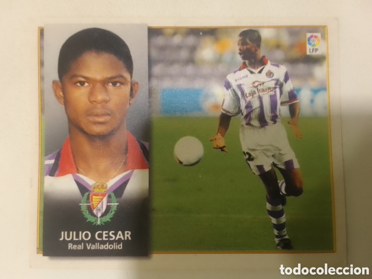 Cromos de F&uacute;tbol: Colecciones Este 98-99 Julio Cesar &bull; Valladolid.