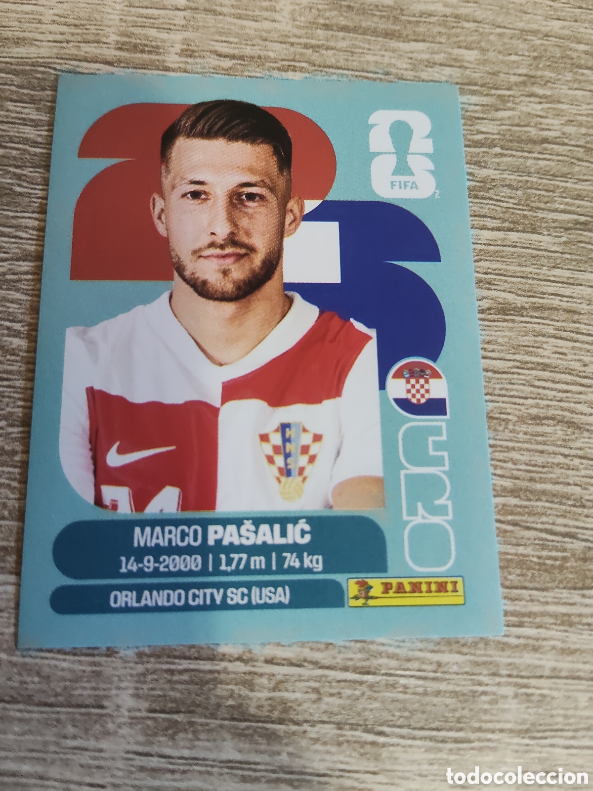 Cromos de F&uacute;tbol: Panini mundial 2026 CRO 17 Marco Pasalic Croacia