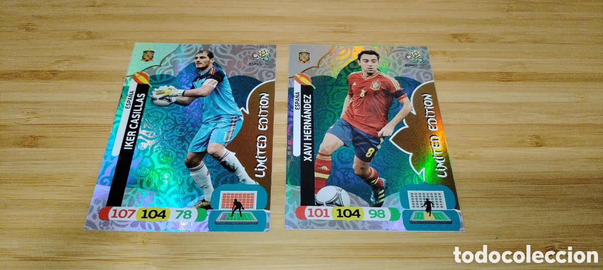 Cromos de F&uacute;tbol: 2 cromos euro 2012 edici&oacute;n limitada