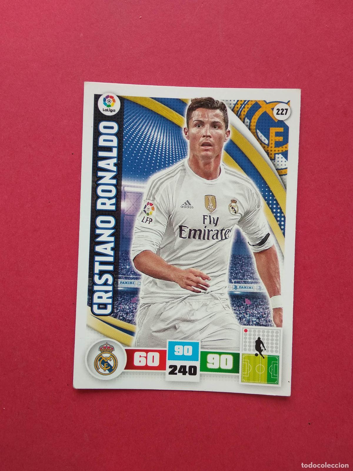 Cromos de F&uacute;tbol: PANINI ADRENALYN CROMO CARD FICHA LIGA 15 16 2015 2016 CRISTIANO RONALDO REAL MADRID N&ordm; 227