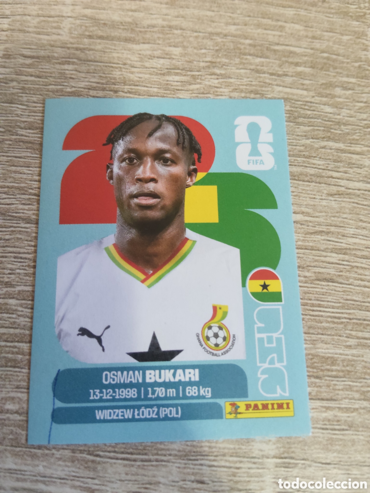 Cromos de F&uacute;tbol: Panini mundial 2026 GHA 19 Osman Bukari Ghana