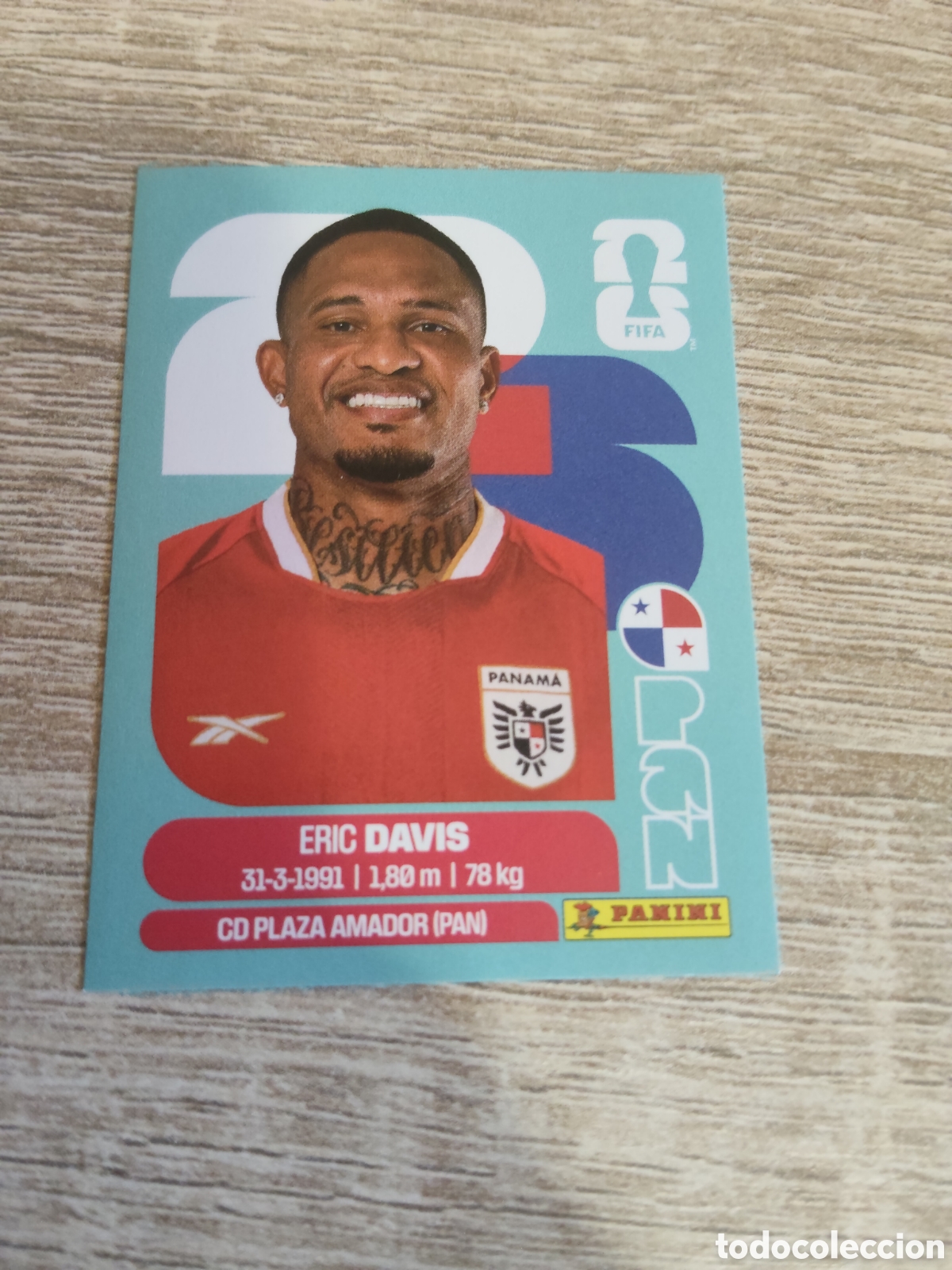 Cromos de Futebol: Panini mundial 2026 PAN 7 Eric Davis Panam&aacute;