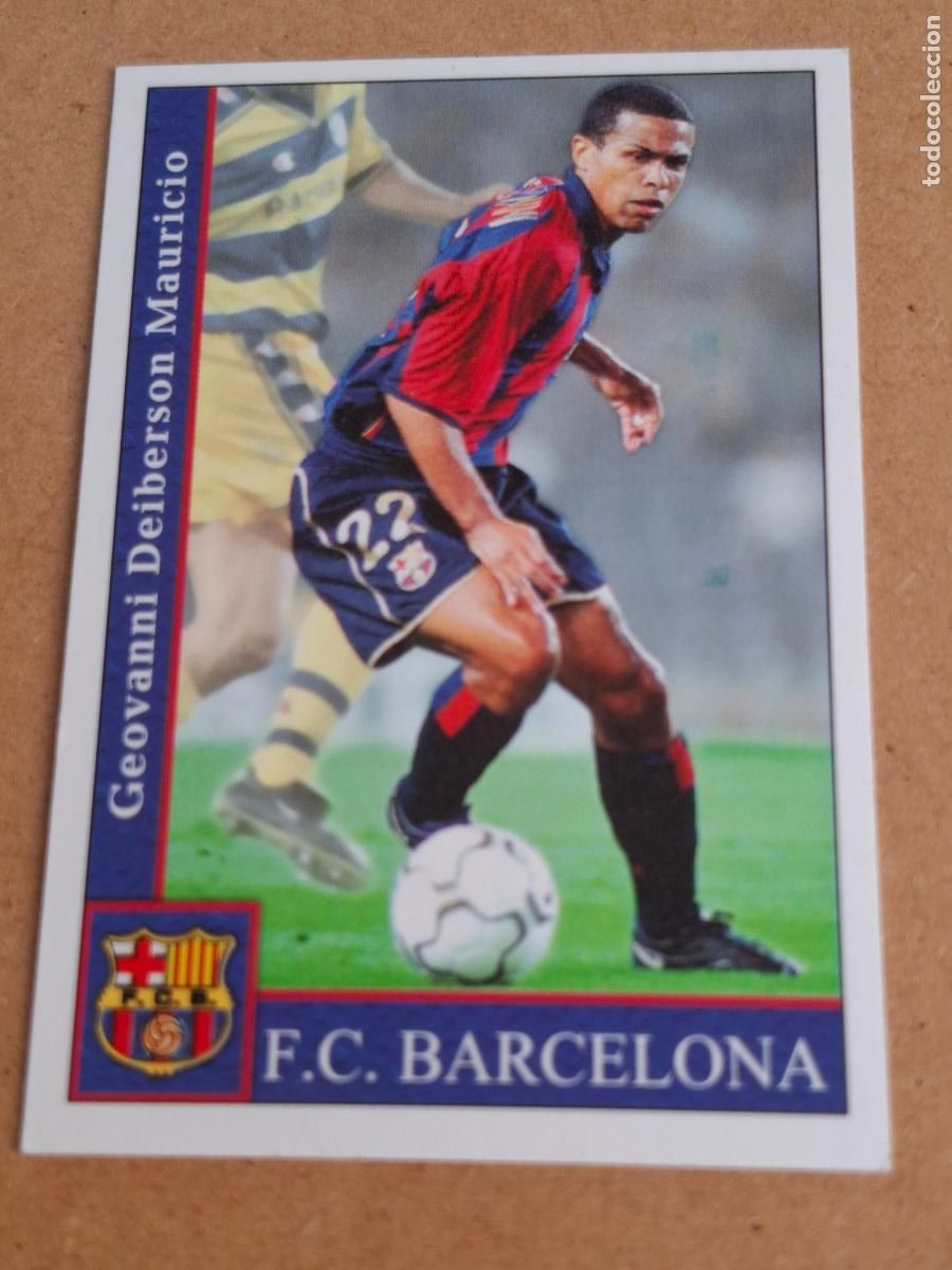 Cromos de Futebol: MUNDICROMO 2001 2002 01 02 - 473 GEOVANNI - FC. BARCELONA