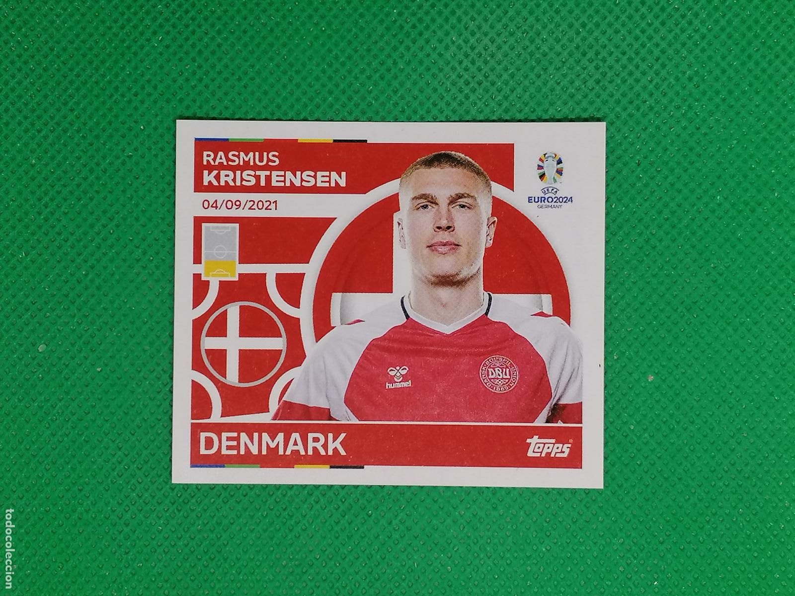 Cromos de Futebol: DEN 8 DEN8 RASMUS KRISTENSEN DINAMARCA ⚽ TOPPS EURO 2024 24 GERMANY STICKERS ⚽